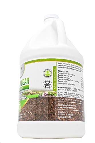 Natural Elements 30% Vinegar | Home & Garden | 6X Cleaning Power | Multiple Uses | 1 Gallon