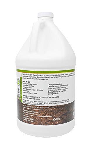 Natural Elements 30% Vinegar | Home & Garden | 6X Cleaning Power | Multiple Uses | 1 Gallon