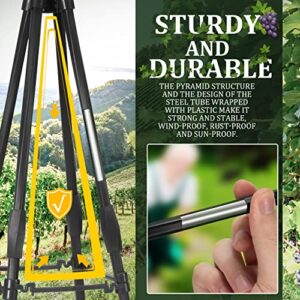 APSOONSELL Garden Obelisk Trellis for Potted Plants, Plant Trellis Support for Climbing Plants, Metal Trellis for Climbing Plants Indoor and Outdoor, Tomato Trellis Tower