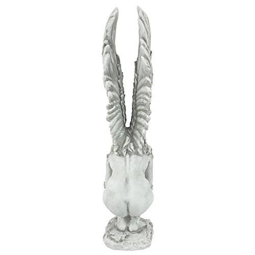 Design Toscano NG33765 Remembrance and Redemption Angel Religious Garden Statue, Medium 15 Inch, Ivory