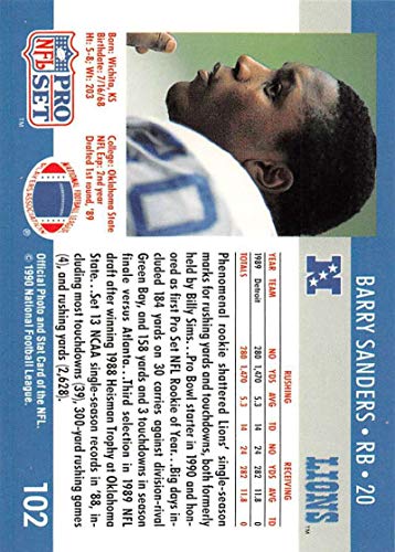 1990 Pro Set #102 Barry Sanders