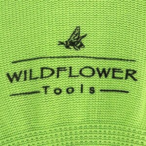 WILDFLOWER Tools Gardening Gloves for Women and Men - Nitrile Coating for Protection (Medium, Purple Pair/Green Pair with White Cuff Hem)