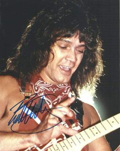 eddie van halen guitarist signed reprint promo photo #2 rp