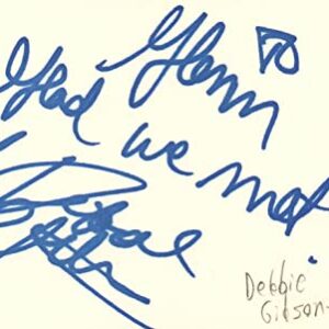 Debbie Gibson Singer Pop Music Signed Index Card JSA COA
