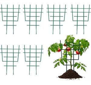 6-piece pack trellis for potted plants, small garden trellis for climbing plants outdoor, plastic trellis for potted plants indoor, diy climbing trellis houseplant supports 12 x 6.5 inches…