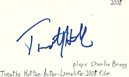 Timothy Hutton Actor Lymelife Movie TV Autographed Signed Index Card JSA COA