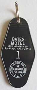 bates motel inspired key tag in black and white room # 1