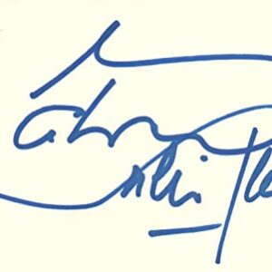 Julio Iglesias Singer Music Autographed Signed Index Card JSA COA