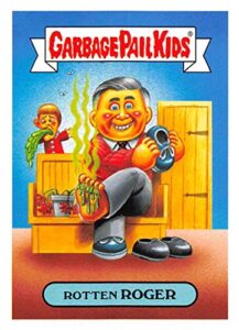 2018 topps garbage pail kids series 1 we hate the 80s trading cards 80s celebrities #8b rotten roger trading card in raw (nm near mint or better) condition