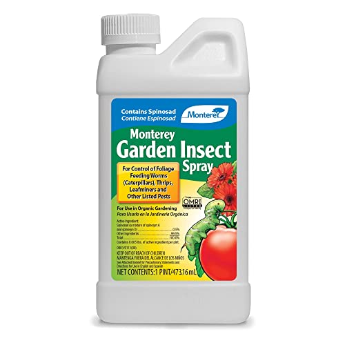 Monterey LG6150 Garden Insect Spray, Insecticide & Pesticide with Spinosad Concentrate, 16 oz