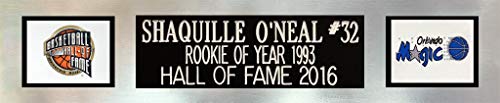 Shaquille O'Neal Autographed Blue P/S Magic Jersey - Beautifully Matted and Framed - Hand Signed By O'Neal and Certified Authentic by Beckett - Includes Certificate of Authenticity