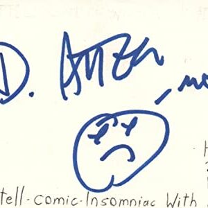 Dave Attell Comedian TV Host Movie Autographed Signed Index Card JSA COA