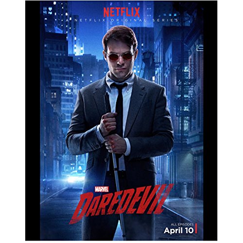 Daredevil (TV Series 2015 - ) 8 inch x 10 inch Photo Charlie Cox Standing in the Street Netflix Poster April 10 kn
