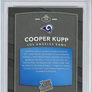 Graded 2017 Panini Donruss Optic Cooper Kupp #179 Rated Rookie RC Football Card PSA 10 Gem Mint