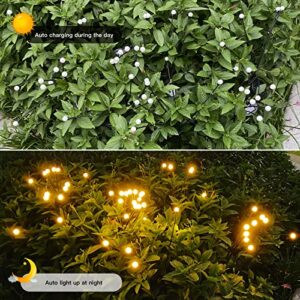 Solar Garden Lights, 4 Pack 24LED Solar Firefly Lights, Starburst Swaying Solar Firefly Lights Outdoor Waterproof, Sway by Wind, Solar Garden Landscape Lights, Firefly Lights Solar Outdoor Decorative