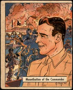 1941 war gum # 64 mountbatten of the commandos (card) good