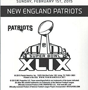 New England Patriots 2014 Panini Super Bowl XLIX Champions Limited Edition Factory Sealed 25 Card Team Set with First Malcolm Butler Rookie Year Card, 3 Tom Brady Cards, Super Bowl Moments Cards and More