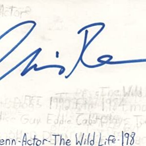 Chris Penn Deceased Actor Reservoir Dogs Wild Life Signed Index Card JSA COA