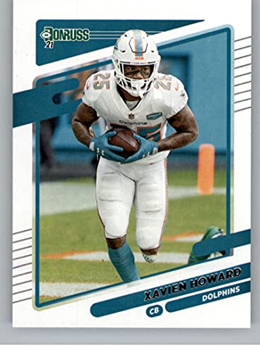 2021 Donruss #68 Xavien Howard Miami Dolphins Official NFL Football Trading Card From Panini America in Raw (NM or Better) Condition