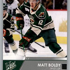 2021-22 Upper Deck AHL #3 Matt Boldy RC Rookie Iowa Wild Hockey Trading Card