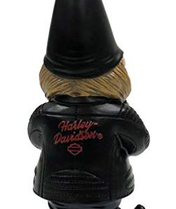 Harley-Davidson Lady Biker Themed Polystone Garden Gnome, 4.5 x 11 in. 544902C