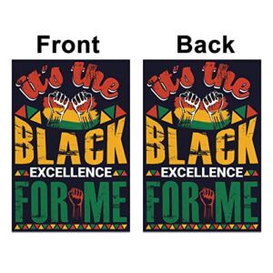 Black History Month Garden Flag 12.5x18'' Black History Month Decoration African American Juneteenth Decoration and Supplies for Home