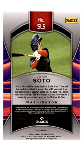 2021 Panini Prizm Sluggers Silver Prizm #5 Juan Soto NM-MT Nationals