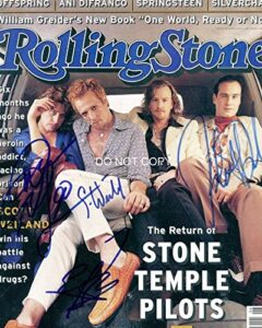 stone temple pilots scott weiland reprint signed autographed band rolling stone photo rp