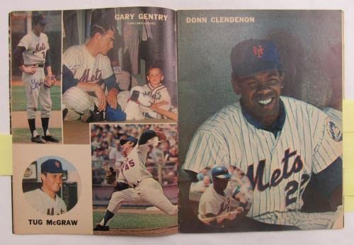 Tom Seaver Nolan Ryan Jerry Koosman +17 Signed 1971 Mets Yearbook JSA XX78761 - Autographed MLB Magazines