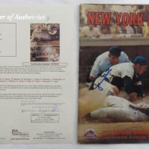 Tom Seaver Nolan Ryan Jerry Koosman +17 Signed 1971 Mets Yearbook JSA XX78761 - Autographed MLB Magazines