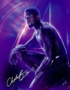 chadwick boseman reprint signed autographed 11×14 poster photo black panther avengers endgame reproduction print