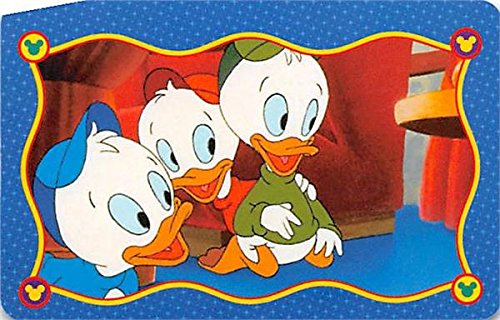 Huey Dewey Louie trading card Disney trivia game 1999#DETDNT Donald Duck Tales Nephews