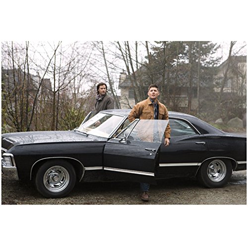 Supernatural Jared Padalecki as Sam Winchester and Jensen Ackles as Dean Winchester Standing 8 x 10 Inch Photo