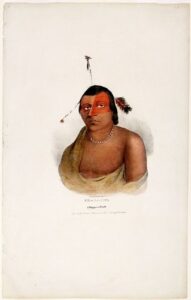 pe-a-jick a chippewa chief. taken at the treaty of prairie du chien 1825 by j. o. lewis.