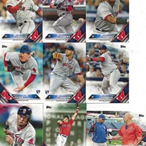 Boston Red Sox 2016 Topps MLB Baseball Regular Issue Complete Mint 24 Card Team Set Dustin Pedroia, David Ortiz Plus