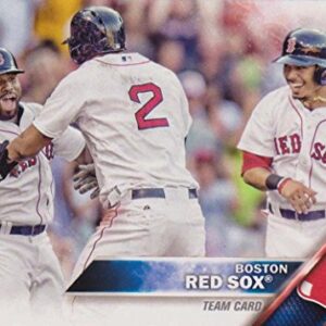 Boston Red Sox 2016 Topps MLB Baseball Regular Issue Complete Mint 24 Card Team Set Dustin Pedroia, David Ortiz Plus