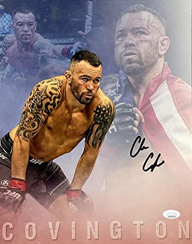 Colby Covington Signed UFC 11x14 Collage Photo JSA ITP - Autographed UFC Photos