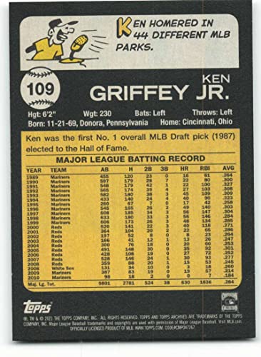 2021 Topps Archives #109 Ken Griffey Jr. NM-MT Seattle Mariners Baseball