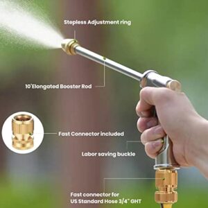 Garden Hose Nozzle, High Pressure Water Hose Nozzle Sprayer Head,fits 3/4” Garden Hose Thread,for Lawn & Garden,Washing Cars,Watering Garden,Cleaning,Showering Dogs&Pets