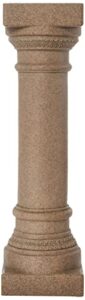 emsco group greek column statue – natural sandstone appearance – made of resin – lightweight – 32” height