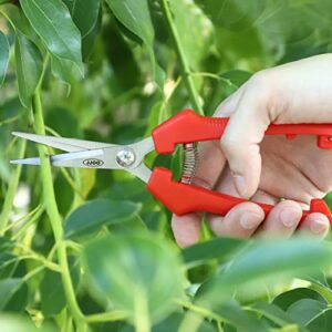 4 PCS Garden Shears, Stainless Steel Garden Scissors With PP Handle, Heavy Duty Hand Garden Clippers, Pruning Shears for flowers, plant, Floral and Bonsai