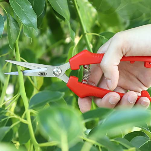 4 PCS Garden Shears, Stainless Steel Garden Scissors With PP Handle, Heavy Duty Hand Garden Clippers, Pruning Shears for flowers, plant, Floral and Bonsai