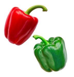 40 sweet pepper seeds for planting, green and red bell pepper seeds, non-gmo heirloom seeds vegetable seeds for home vegetable garden & hydronic pods. (40ct veggie seeds: pepper-california wonder)
