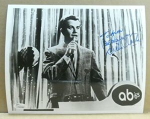 dick clark signed 8×10 photo with jsa sticker no card