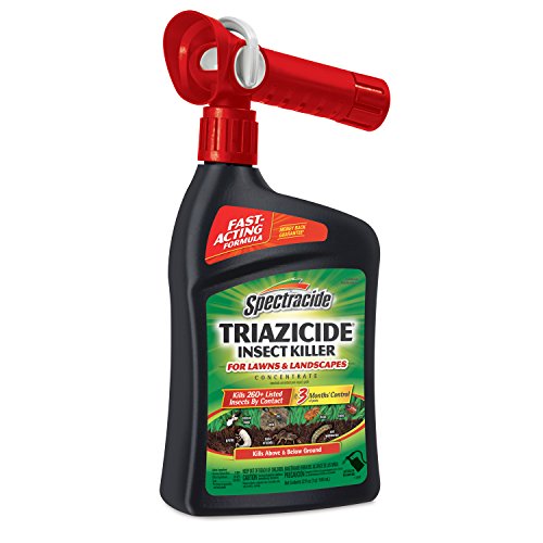 Spectracide Triazicide Insect Killer For Lawns & Landscapes Concentrate (Ready-To-Spray), Protects Lawns, Vegetables, Fruit & Nut Trees, Roses, Flowers, Trees & Shrubs, 32 fl Ounce