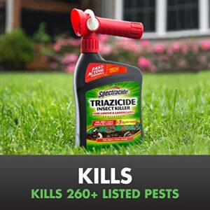 Spectracide Triazicide Insect Killer For Lawns & Landscapes Concentrate (Ready-To-Spray), Protects Lawns, Vegetables, Fruit & Nut Trees, Roses, Flowers, Trees & Shrubs, 32 fl Ounce