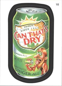 wacky packages 2011 can that’s dry #10 sticker vf/nm