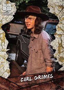 2018 topps walking dead season 8 part 1 characters #c-10 carl grimes official tv series trading card