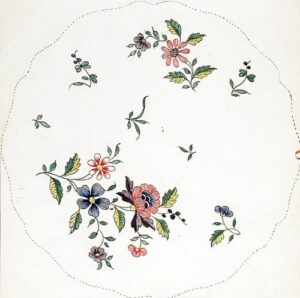an original design for a porcelain plate
