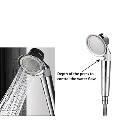 TIDYENDURE Quick Connect Faucet Sprayer Set - Metal Detachable Faucet Sink Hose Attachment with Handshower for Bathroom Rinsing, Hair Washing, Pet Grooming and Garden Cleaning (Silver)